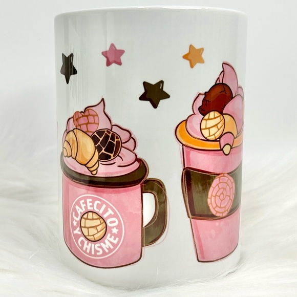Cafecito Y Chisme Mexican Sweet Bread Large 15 oz mug - Picture 7 of 8